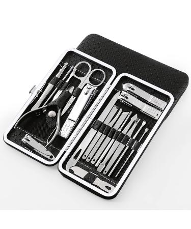Manicure Set Nail Kit Pedicure Kit  Stainless Steel Tools Manicure Kit  Hands And Feet Face Multi-Functional Cleaning  Including Nail Clippers  Nail Cutter  Ear Pick (Silver nail clipper set)