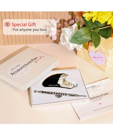 Rena Chris Stainless Steel Gua Sha & Acupuncture Pen | Reflex Zone Massage Tool for Muscle Tension Relief - Buy Online on GoSupps.com