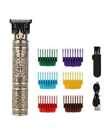 Razors Home Business T9 Haircutter Vintage Hair Carving Trim Set Battery Shows Universal Shaving Trim Shaving Set for Birthday Gifts(Little Skeleton)