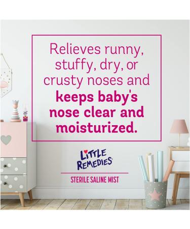 Little Remedies Sterile Saline Nasal Mist 3 oz - Safe for Newborns - Pack of 1 - Buy Online on GoSupps.com