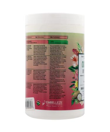 NOVEX Coconut Oil Hair Mask - 100% Organic 14 Oz Jar - Buy Online on GoSupps.com