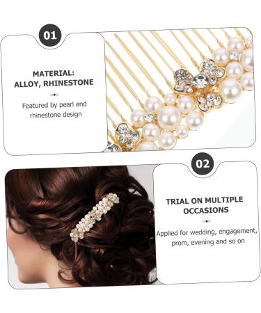 Ipetboom Alloy Rhinestone Hair Comb Hair Side Combs Wedding Hair Accessories Light Weight Hair Comb Classic Color Hair Comb Tiara Wedding Crystal Hair Combs Rhinestone Hair Accessories - Buy Online on GoSupps.com