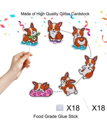 Corgi Themed Cupcake Toppers 18-PC Set - Perfect for Dog Themed Birthday Parties Dog Lovers Host Pet Showers or Baby Shower Decorations - Buy Online on GoSupps.com