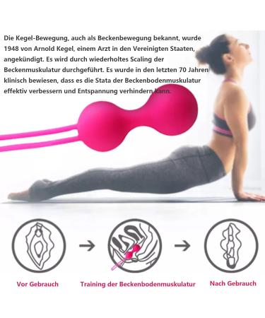 3suoyinqiupin Pelvic Floor Training Balls - Pink - Firm & Strengthen Bladder Control - Buy Online on GoSupps.com
