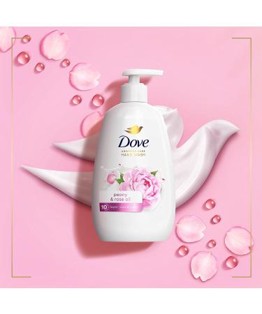 Dove Advanced Care Hand Wash Peony & Rose Oil 12 oz - 4 Pack | Soft Smooth Skin, Extra Moisturizing Formula - Buy Online on GoSupps.com