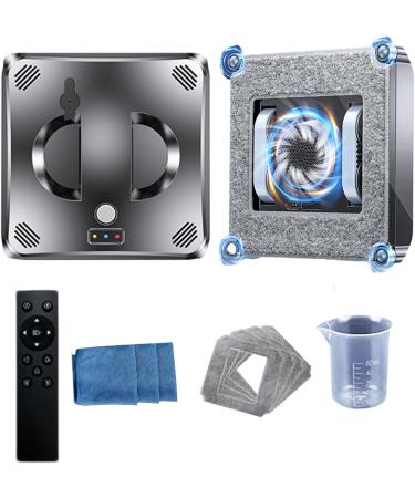 CHHMAELOVE Automated Robotic Window Cleaner with 4 Mop Pads Built-in 650mAh Battery Remote Control 4 Cleaning Modes Two-Way Water Spray Intelligent Edge Detection for High Rise Windows - Buy Online on GoSupps.com