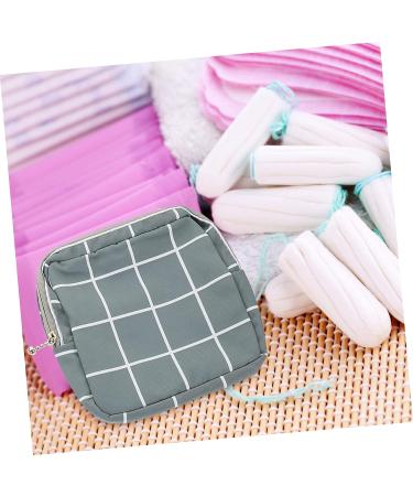 Lurrose Menstrual Pad Storage Bag Set - Travel Makeup & Small Purse Organizer for Women - Zippered Menstrual Pad Pouch - Buy Online on GoSupps.com