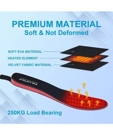 Heated Insoles  TAJARLY Rechargeable Electric Insoles for Women Men  Winter Foot Warmers with Intelligent Remote Control Fit Camping Skiing Large - Buy Online on GoSupps.com
