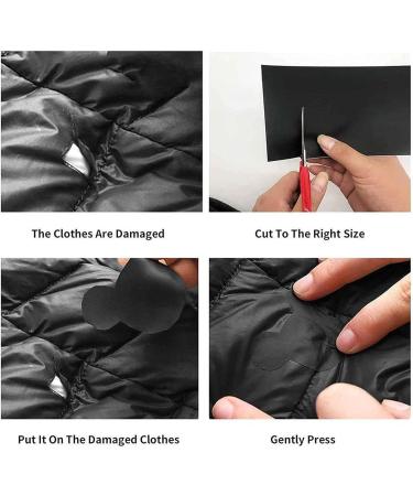 Down Jacket Repair Patches 30 Pieces | Self-Adhesive & Waterproof Polyester Repair Kit - Dark Brown - Buy Online on GoSupps.com