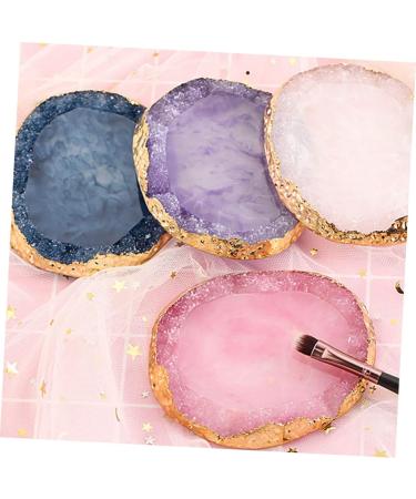 OHPHCALL 1 Piece Resin Manicure Palette with Agate Edge Professional Coloring Page for Nail Art Suitable for Mixing Blending Colors Easy to Clean to Use 95*83cm Purple - Buy Online on GoSupps.com