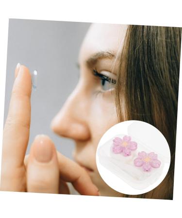 Partykindom Mini Fall Contact Lens Case - Waterproof Travel Container 3-Pack Sweet Lens Plastic Holders Violet - Ideal for International Shipping - Buy Online on GoSupps.com