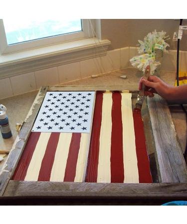 WISYOK American Flag Stencils - Ideal for Painting on Wood, Fabric, Walls - 6 Sizes, 2 Styles - Buy Online on GoSupps.com