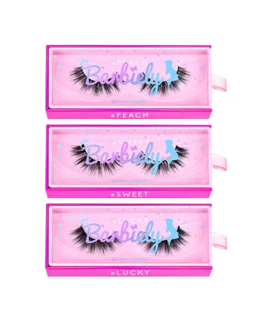 Barbiely 16mm Natural Lashes  3D Mink Lashes  3 Pairs Short Wispy Fluffy Mink Eyelashes  100% Handmade Real Mink Lashes  Natural Look  Soft Reusable  Cruelty Free(Daily Show) A-Daily Show/16MM