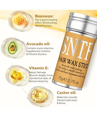 Buy Hair Wax Stick for Women | Non-Greasy Flyaway Control & Frizz Styling Cream | 2.7Oz (3Pc) - Perfect Hold for Every Look - Buy Online on GoSupps.com