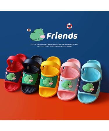 Celanda Kids Flap Slides - Slide-Resistant Bathing Shoes for Boys & Girls | Summer Pool & Beach Slippers (EU Sizes 21-32 Dark Blue) - Buy Online on GoSupps.com