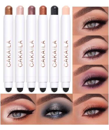 Beliky Girl Eyeshadow stick 6 colors durable waterproof flowerfree eyeshadow pen pearl matte waterproof eyeshadow stick 2 - Buy Online on GoSupps.com