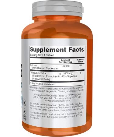 Now Foods Sports Tribulus 1000 mg - 180 Tablets for Enhanced Performance - Buy Online on GoSupps.com
