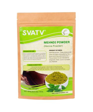 SVATV Natural Henna Hair Color with 9 Herbs II Mehndi for Hair Natural Hair Color II 227 g 0.5 lb 08 oz - Buy Online on GoSupps.com