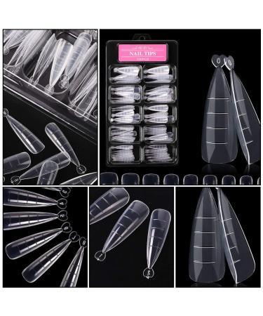 100PC Nail Extension Form Tips - Clear Dual Forms for DIY Manicure & Nail Extensions - Buy Online on GoSupps.com