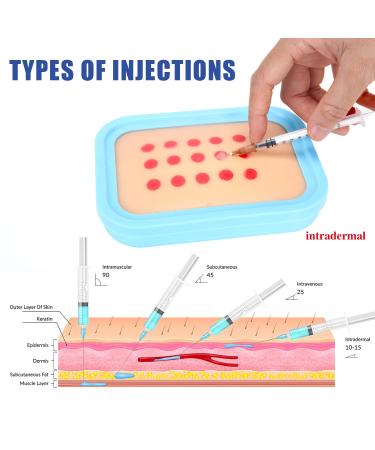 HINGONS Injection Training Pad - Skin-Like Intradermal Practice Model for Nurse & Medical Student - Buy Online on GoSupps.com