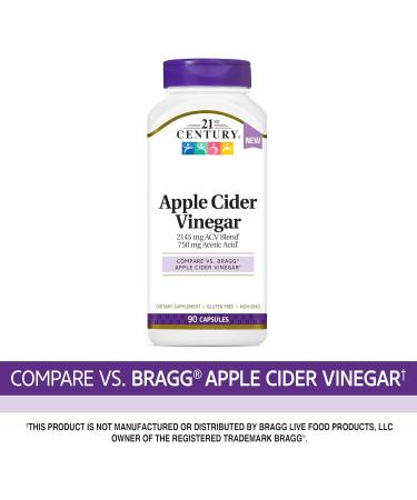 21st Century Apple Cider Vinegar Capsules - 90 Count - Buy Online on GoSupps.com