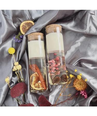 Home Decor Candle Luxury Scented Aroramtherapy Meditation Manifestation Intention Transparent Jar Unique Design Gift for All Father's/Mother's Day (French Rose)