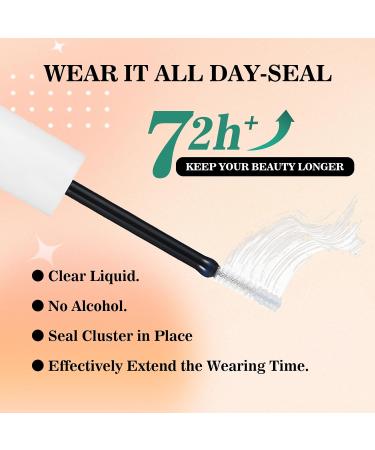 2-in-1 Lash Bond & Seal - Waterproof False Eyelash Adhesive & Remover Set | DIY Cluster Extensions | Beginner & Salon Use | Strong Hold Fast Removal 2Pcs - Buy Online on GoSupps.com