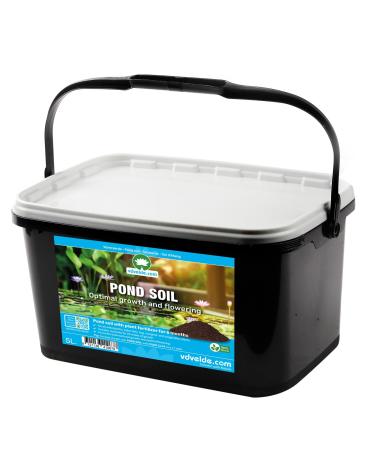 vdvelde.com - Bio pond earth 5 liters - High quality planting earth with fertilizer - Teicherde for sum plants and pond plants - potting soil with nutrient supply for 10 week earth - 5l