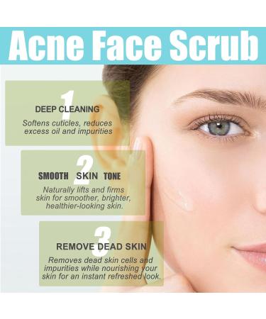 Body Scrub Shower Gel for Acne Blackhead Scrub Hydrating Face Exfoliator Scrub Smooth Skin Tone & Deep Nourishing Oil-Control Face Exfoliator Scrub Sugar Scrub Facial Scrub for Women & Men-100g - Buy Online on GoSupps.com