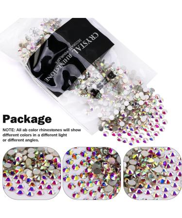 YHMQ 2160 Pieces Rhinestones for Nails - Clear AB SS20 (4.6-4.8mm) Nail Crystals | International Shipping Available - Buy Online on GoSupps.com