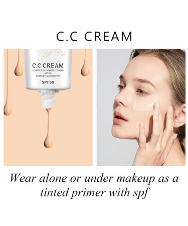 NIFEISHI CC Cream 2 Pack - SPF 50 Color Correcting Foundation for Mature Skin - Face & Body Super Active Formula - Buy Online on GoSupps.com