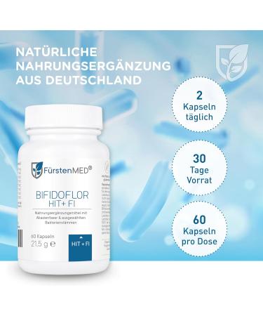 New F rstenmed Bifidoflor Hit + FI - Vegan Probiotics for Histamine & Fructose Intolerance | Additive-Free & Lab-Tested Bifidobacterium & Lactobacillus - Buy Online on GoSupps.com