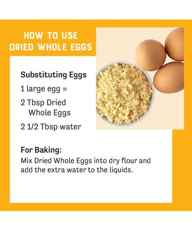 Judees Whole Egg Powder 3 lb - 100% Non-GMO, Gluten-Free & Nut-Free - Ideal for Camping & Baking - Easy Outdoor Preparations - Single Ingredient, No Additives - Pasturized - 3 Pound Pack - Buy Online on GoSupps.com