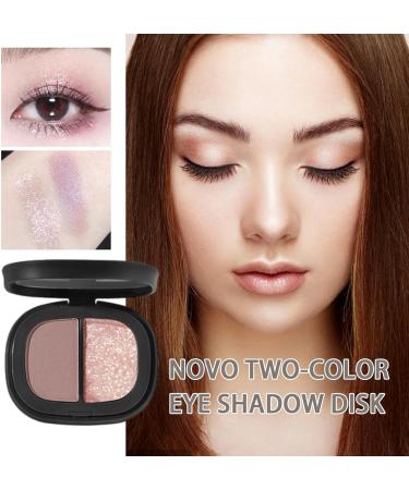Eye Shadow Palette Makeup | Two-Color Matte Pearlescent Eye Shadow Makeup - Waterproof Make up Eye Shadows Cosmetics Gift for Shading and Contouring Eye Hersil 01#Heartbeat Ice Cream - Buy Online on GoSupps.com