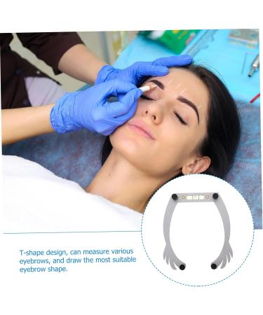 Healeved 4pcs Brow Mapping Tool Eyebrow Measuring Ruler Eyebrow Shaping Kit Foldable Aluminum Alloy - Buy Online on GoSupps.com