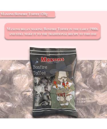 Maxons Bonfire Toffee Bags 120g - Buy Online on GoSupps.com