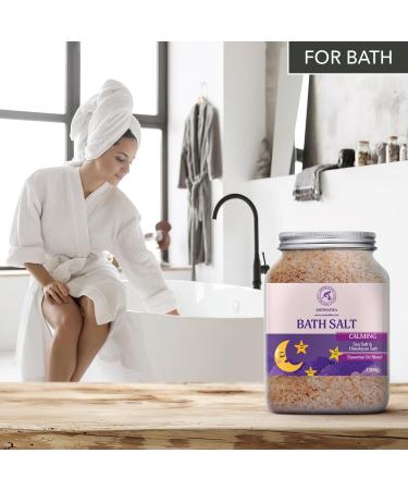 Soothing Bathing Salt 1300g - Natural Essential Oils Sandalwood Bergamot & Lavender for Relaxation & Good Sleep | 1.3 kg Body Care Solution - Buy Online on GoSupps.com