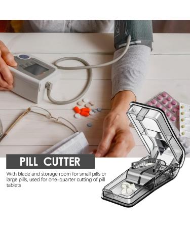 Pill Splitters - Pill Cutter Pill Crusher for Small or Large Pills Portable Pill Tablet Cutter for Cuts Pills Vitamins Tablets Medication - Buy Online on GoSupps.com