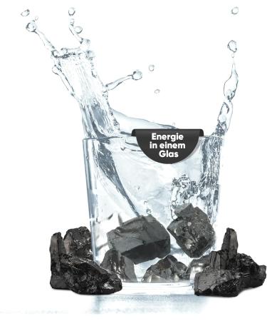 Puraja Edelwungit Water Stones | Elite Schungit Stones for Water Treatment | Natural Healing Stones from Karelia | Certified 100g Pack - Buy Online on GoSupps.com