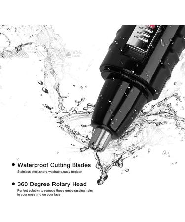 Water Resistant Stainless Steel Nose & Ear Hair Trimmer | Easy to Use Unisex & Clean - Worldwide Shipping - Buy Online on GoSupps.com