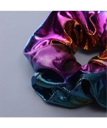 MOLYHUA Shiny Metallic Hair Scrunchies for Girls and Women - 24 Pcs Hair Ties - Buy Online on GoSupps.com