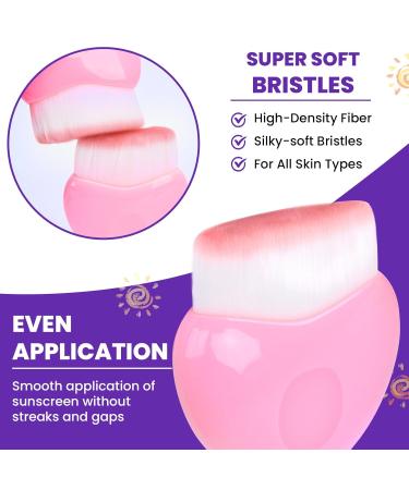 Best Sunscreen Applicator for Kids - Portable Travel Size Sunblock Brush Set (2 Pack) | Easy & Mess-Free Application - Buy Online on GoSupps.com