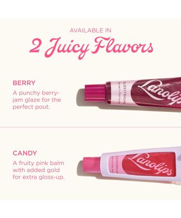 Lanolips Glossybalm Candy Bauble - Ultra Hydrating Tinted Lip Gloss for Dry Chapped Lips - Flavored Natural Lanolin Lip Balm with Lanolin Oil Vitamin E & Mica for Lip Care & Shine (0.35 Ounce) - Buy Online on GoSupps.com