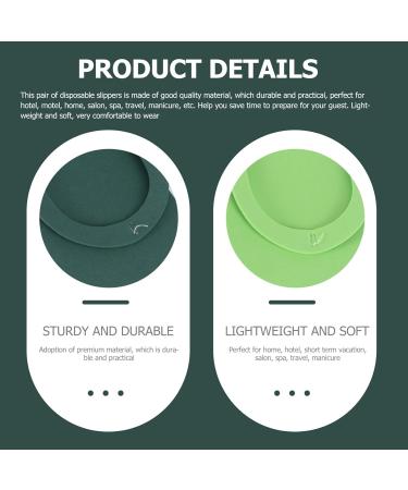 Holibanna Foam Flip Flops - Disposable Beauty Salon Slippers for Spa Pedicure & Nail Salon - 20 Pairs for Home & Hotel Use - Buy Online on GoSupps.com
