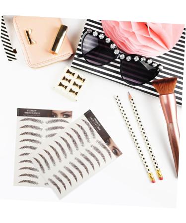 BIUDECO Fake Eyebrow Stickers 9 Sheets Waterproof Eyebrow Stickers 6d Hair-like Eyebrows Stickers Eyebrow Trimming 3d Cosmetic - Buy Online on GoSupps.com