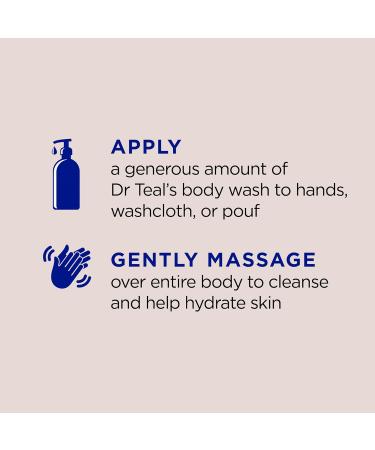 Dr Teal's Body Wash with Pure Epsom Salt with Coconut Oil 24 fl oz (Pack of 4) - Buy Online on GoSupps.com