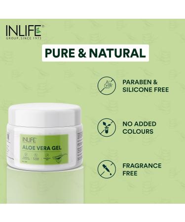 Inlife Aloe Vera Gel 100G - Organic & Natural Skin Care for Hydration and Healing - International Shipping Available - Buy Online on GoSupps.com