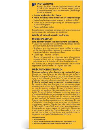 APAISYL Lotion Anti-Poux Xpert Tue 100% des Poux et des Lentes en 1 heure 1 seule Application Micro-Emulsion brevet e Peigne Offert 200ml 200 ML - Buy Online on GoSupps.com