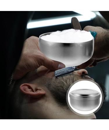 ARTIBETTER Stainless Steel Shaving Bowl with Lid | Premium Men's Shaving Soap & Cream | Silver Shaving Accessory for Smooth Shaves - Buy Online on GoSupps.com