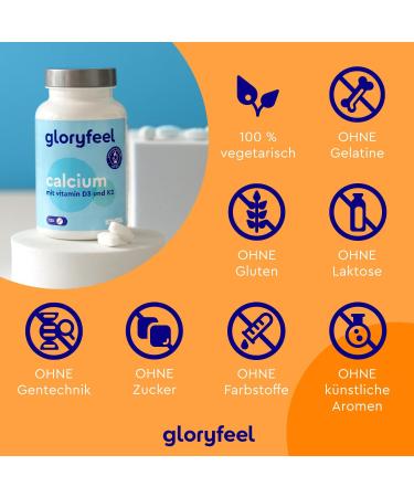 High-Dose Calcium Tablets with Vitamin D3 & K2 | 800mg Calcium + 1000 IU D3 | 120 Vegetarian Tablets - Lab Tested for Quality - Buy Online on GoSupps.com